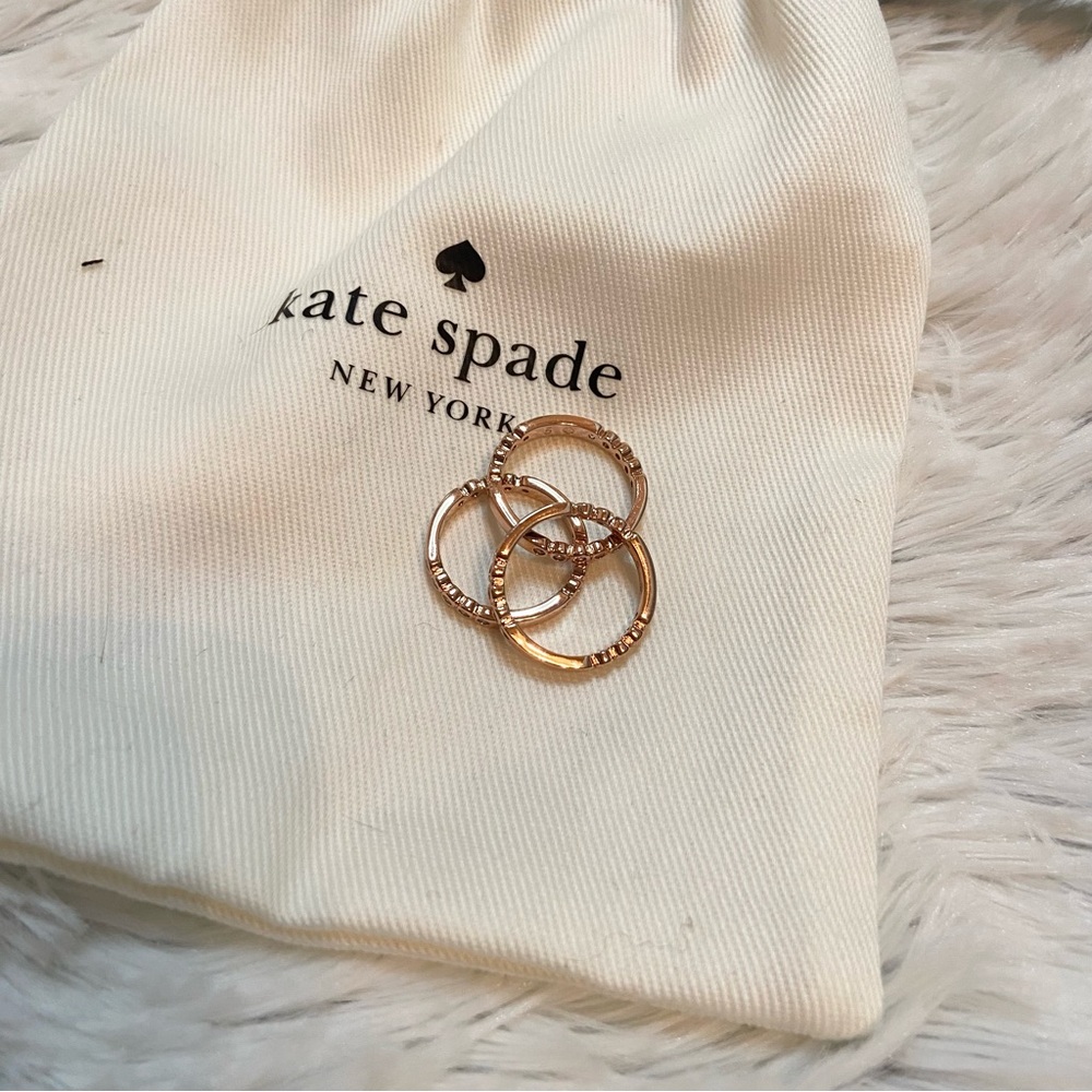 NEW Rose Gold Kate Spade Rings - Picture 2 of 3